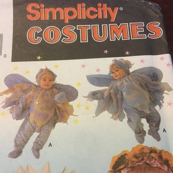 Vintage simplicity pattern 5882- 1/2-1-2-3-4-fairy-peas in a pod-flower - Picture 3 of 7